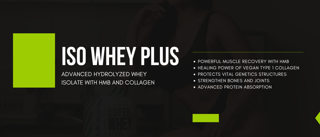 ISO WHEY PLUS – Advanced Hydrolyzed Whey Isolate with HMB and Collagen 63 Servings