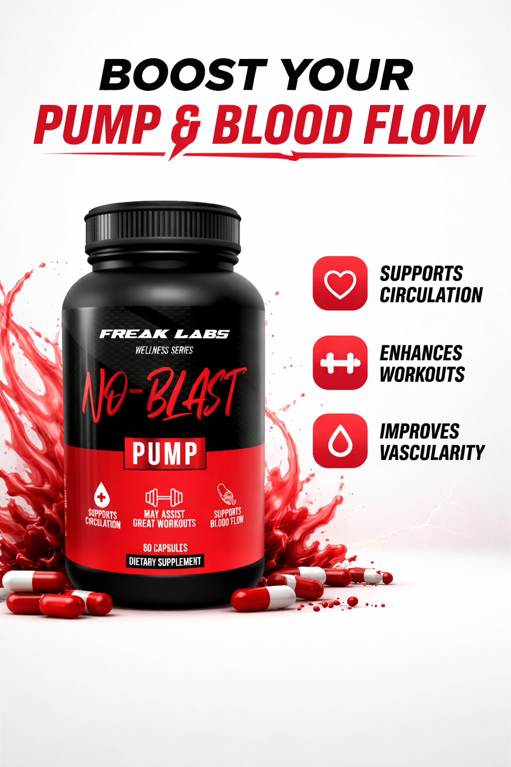 NO–BLAST PUMP- Advanced Muscle Pump & Performance Booster