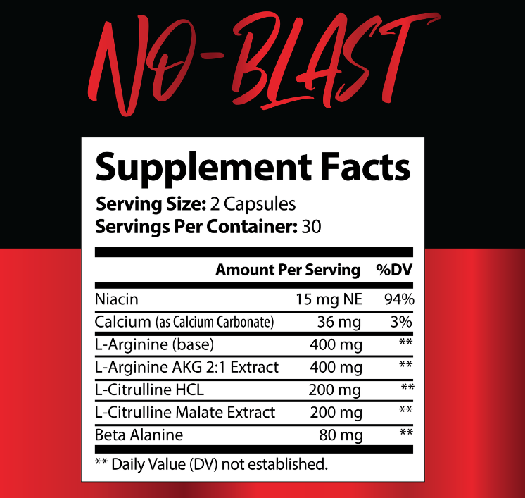 NO–BLAST PUMP- Advanced Muscle Pump & Performance Booster
