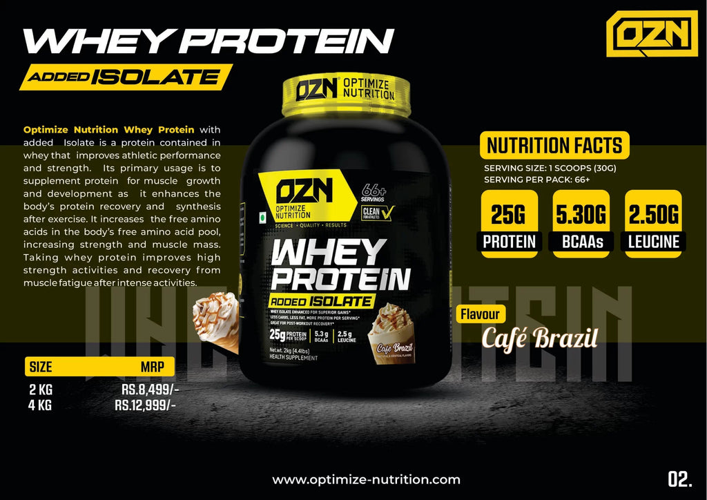 WHEY PROTEIN ADDED ISOLATE 66+ SERVINGS