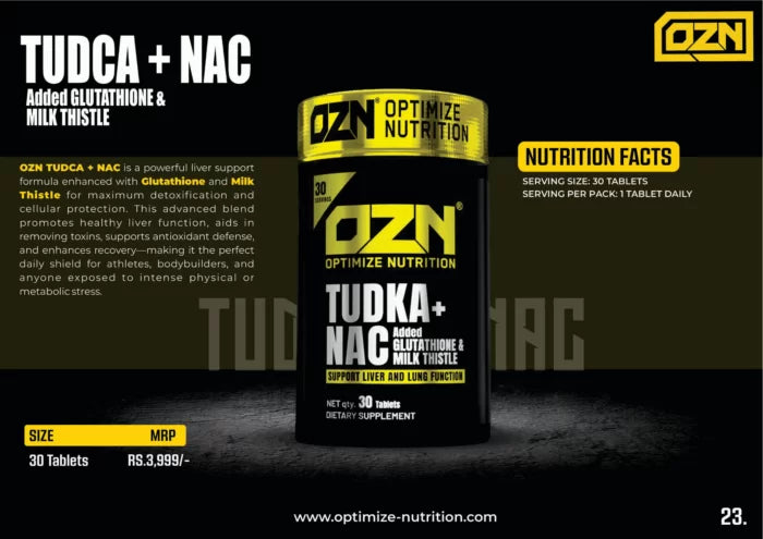 TUDCA + NAC - Liver Support 30 Tablets