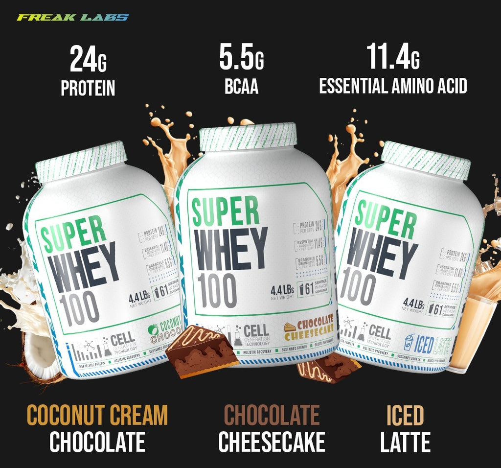 SUPER WHEY 100 – Triple Protein Blend 61 Servings