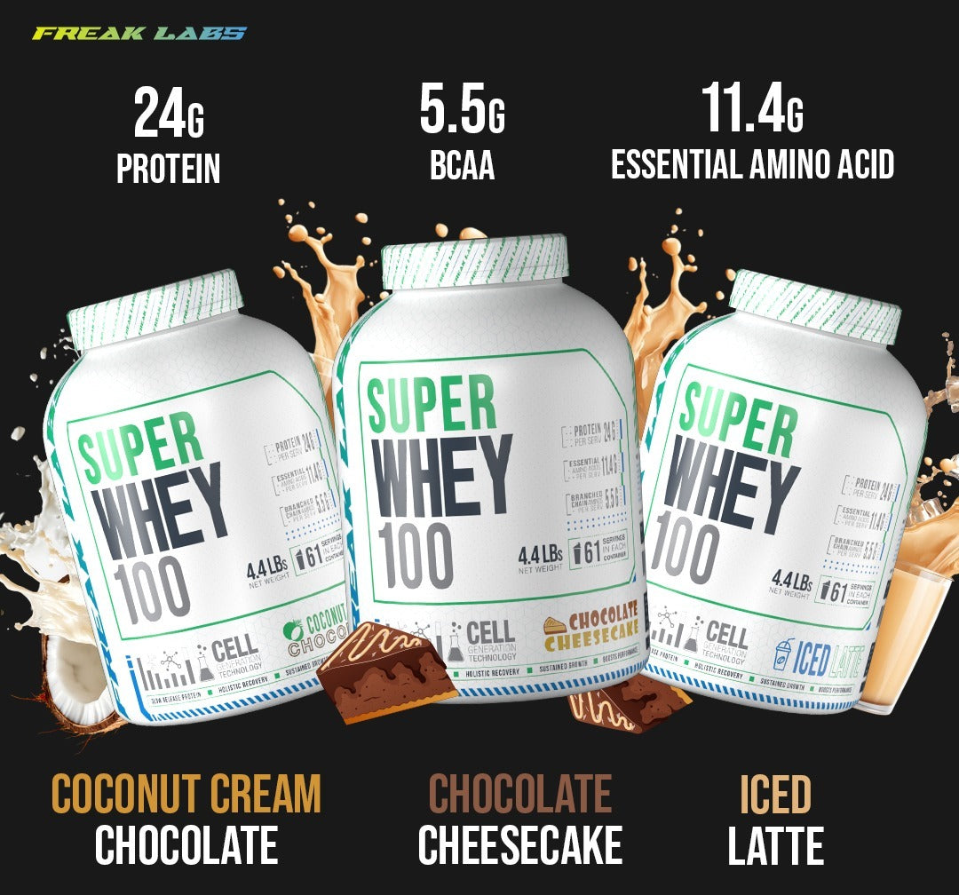SUPER WHEY 100 – Triple Protein Blend 61 Servings