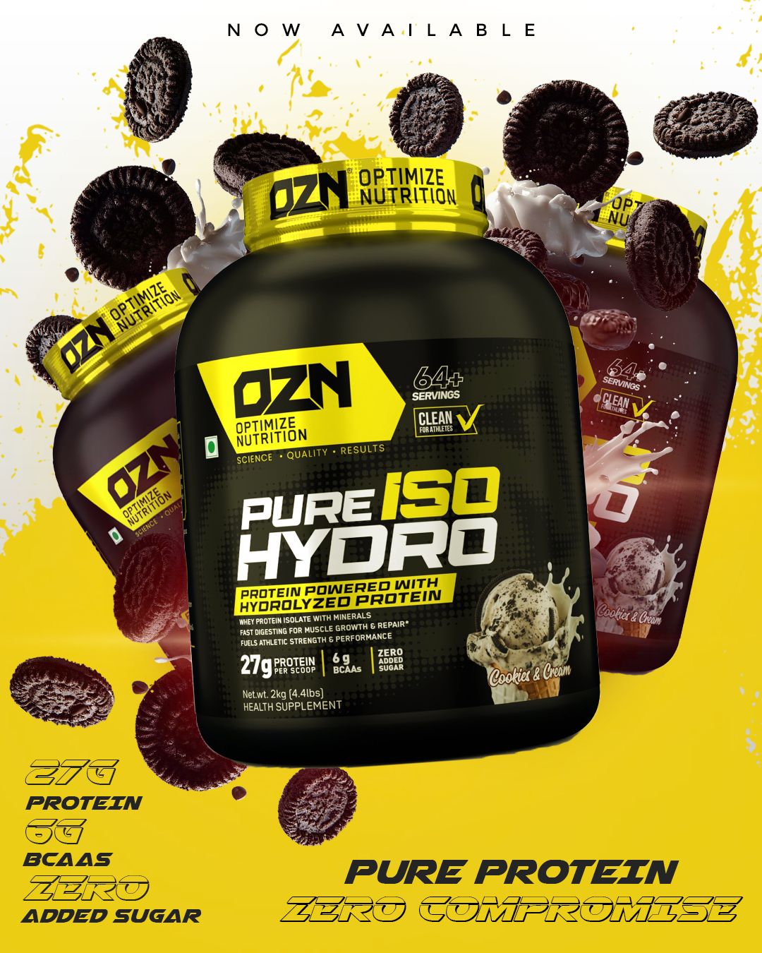 PURE ISO HYDRO - Protein Powered With Hydrolyzed Protein 64+ Servings