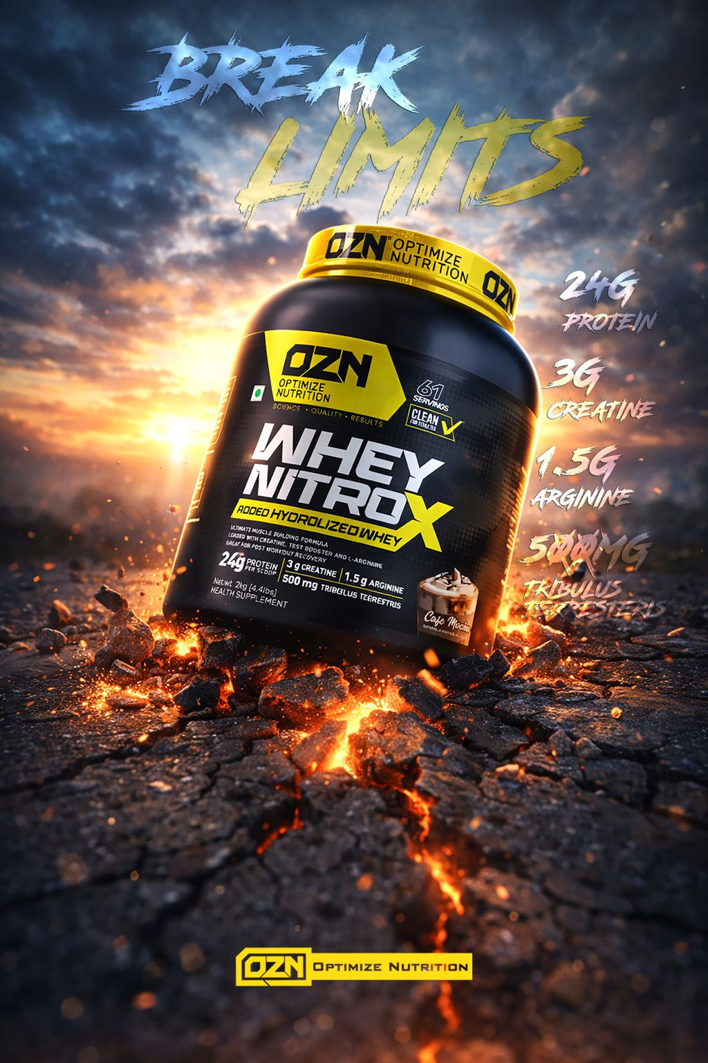 WHEY NITRO X -Added Hydrolized Whey 61 Servings