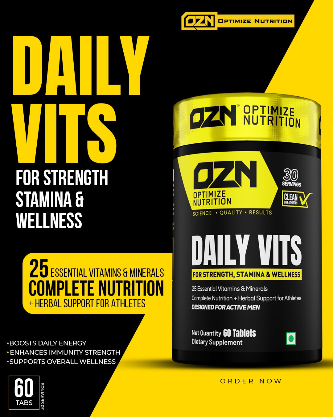 DAILY VITS - MULTIVITAMIN 60 TABLETS