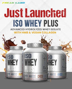 ISO WHEY PLUS – Advanced Hydrolyzed Whey Isolate with HMB and Collagen 63 Servings