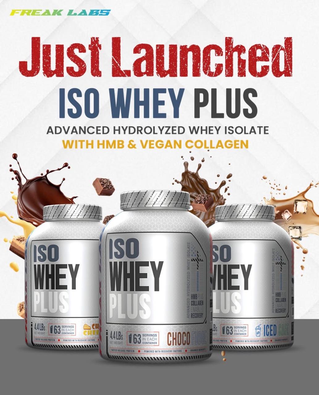 ISO WHEY PLUS – Advanced Hydrolyzed Whey Isolate with HMB and Collagen 63 Servings