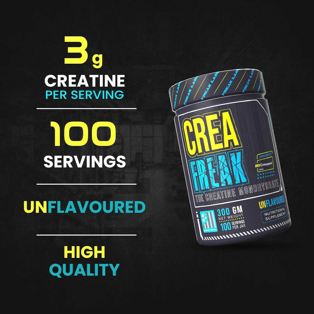 CREA FREAK – Powered by CREA ACE - Creatine Monohydrate 100 Servings
